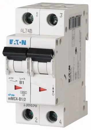 EATON CIRCUIT BREAKER 10kA CURVE D 2P - 3A