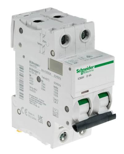 SCHNEIDER Acti9 iC60H 2P D 4A MCB