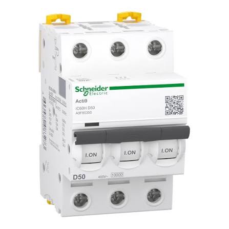 SCHNEIDER Acti9 iC60H 3P D 50A MCB