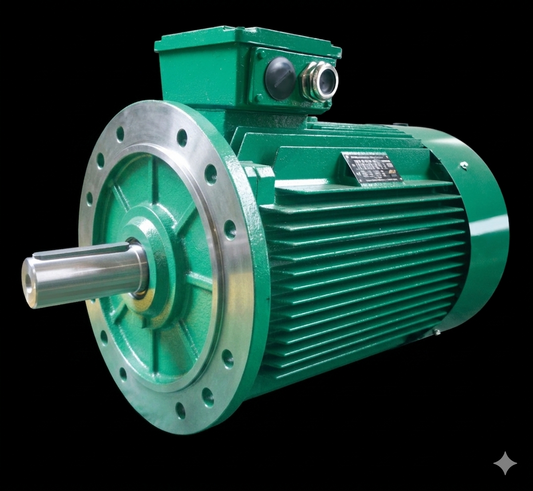 ACTOM 132KW 8-POLE 400V THREE PHASE FLANGE MOUNT  CAST IRON SQUIRREL CAGE SUPER PREMIUM MOTOR