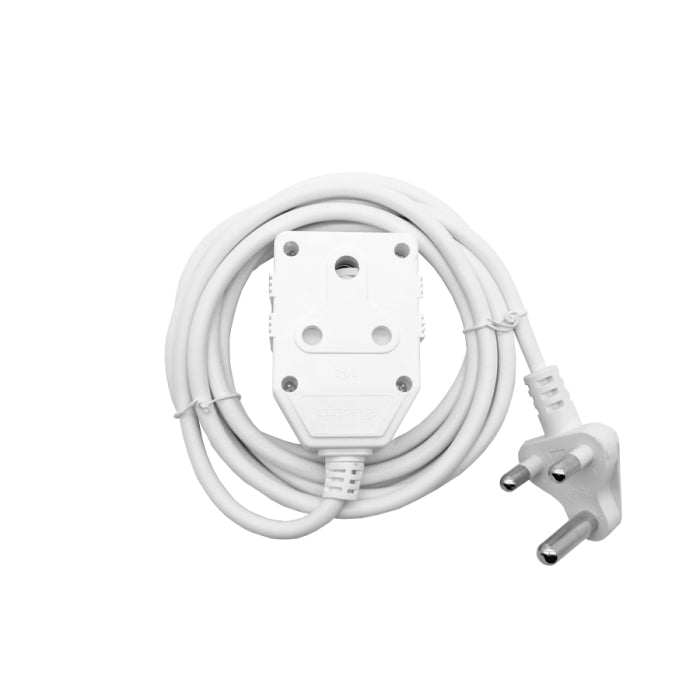 EASYHOLD 10M X 10A EXT CORD WITH DOUBLE COUPLER 10A  - 250V - 2500W