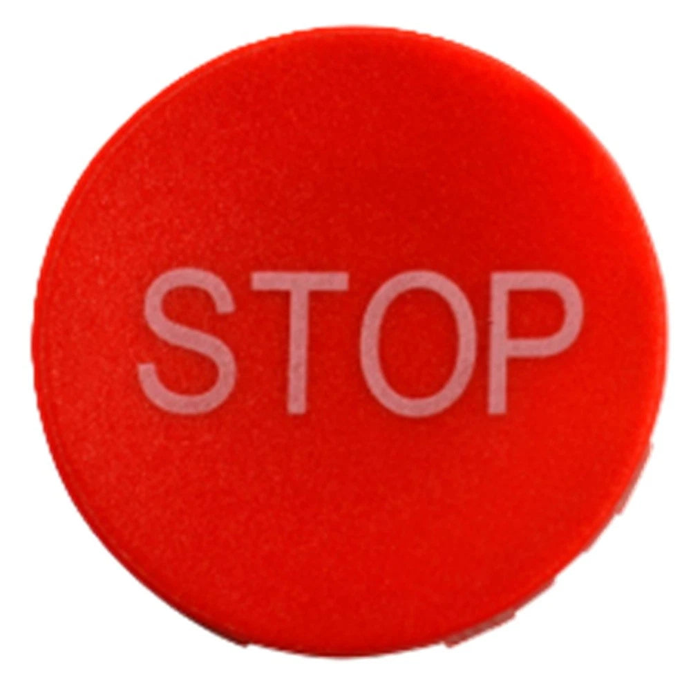 EATON  10250T LGND PLATES “STOP” STD RED
