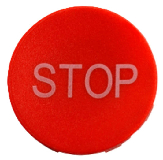 EATON  10250T LGND PLATES “STOP” STD RED