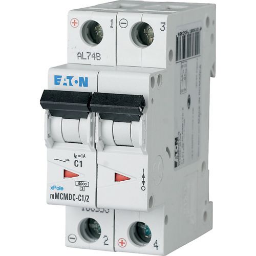 EATON  10kA CURVE C 2P - 40A DC (250VDC/pole)
