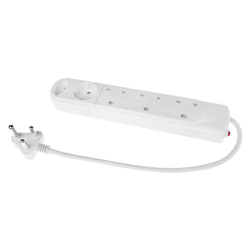 EASYHOLD 5 WAY MULTIPLUG - 3X16A - 1X5A AND 2 PIN SOCKET