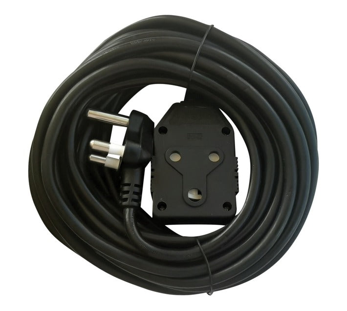 EASYHOLD 5M X 10A EXT CORD WITH DOUBLE COUPLER 10A  - 250V - 2500W