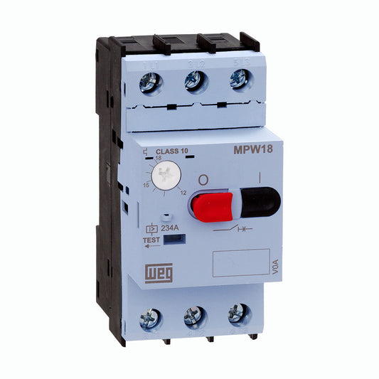 WEG MOTOR PROTECTION BREAKER MPW18-3-U004 THERMAL MAGNETIC MPW18-3-U004 2,5 - 4,0A 12429370