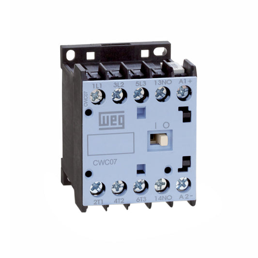 WEG COMPACT CONTACTOR 3 POLE BU CWCI09-10-30D24S 3,7kW 9A 1N/O AUX. (230VAC) MECH INTLCKED 12681996