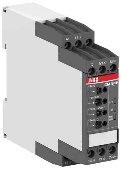 ABB CM-ENS.31P Liquid level monitoring relay 2c/o, sensitivity 0.1-1000kOhm 1SVR740850R0300