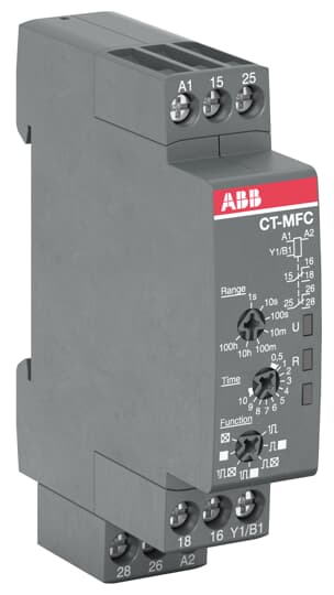 ABB CT-MFC.21 Time relay, Multifunctional 2c/o, 12-240VAC/DC 1SVR50802 ...