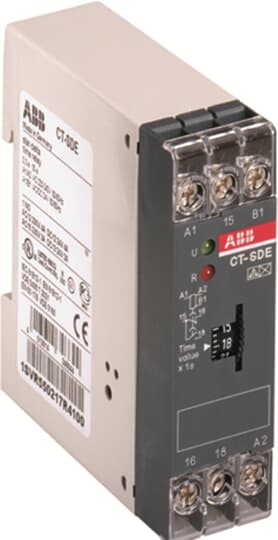 ABB CT-SDE Time relay, star-delta 1c/o, 0.3-30s, 110-130VAC 1SVR550210R4100