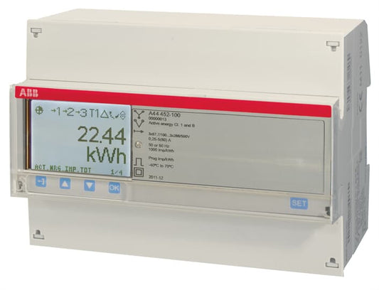 ABB A44 452-100, Energy meter'Gold', Modbus RS485, Three-phase, 1 A 2CMA170540R1000