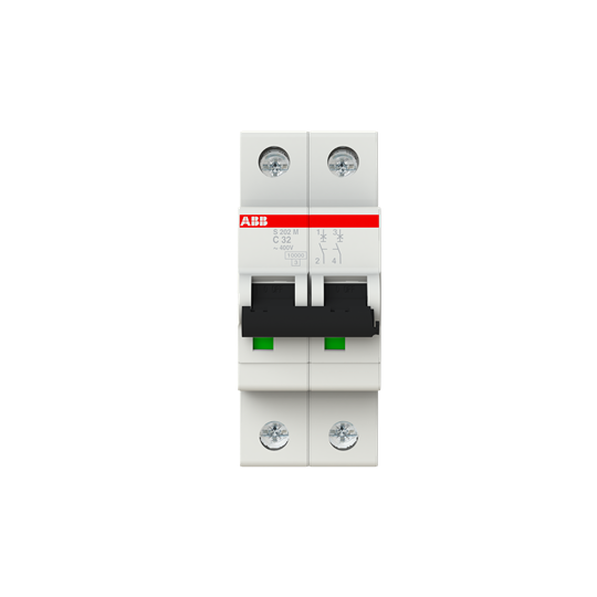 ABB S202M-C32 Miniature Circuit Breaker - 2P - C - 32 A 2CDS272001R0324