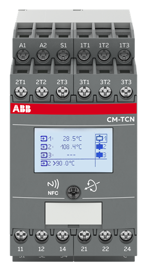 ABB CM-TCN.011S Temp. monitoring relays LCD+NFC, -200..+850¬¨‚àûC, 24-240VAC/DC 1SVR750740R0110