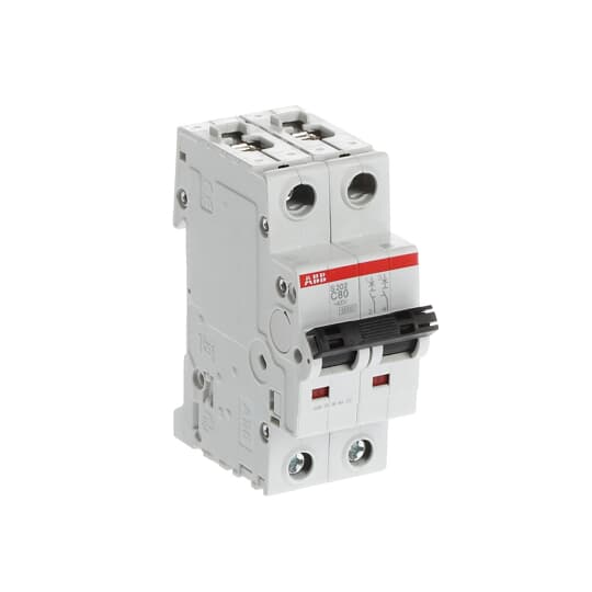 ABB S202-C80 Miniature Circuit Breaker - 2P - C - 80 A 2CDS252001R0804