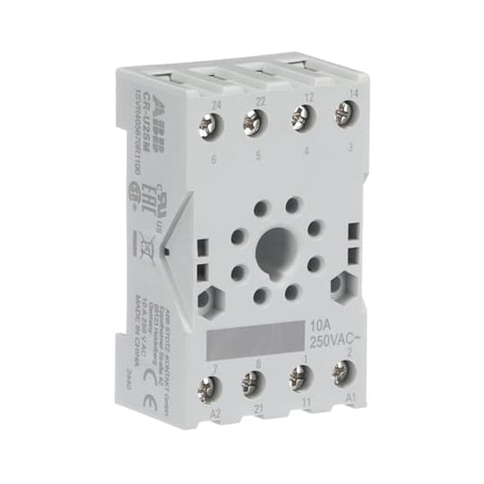 ABB CR-U2SM Socket small for 2c/o CR-U relay 1SVR405670R1100