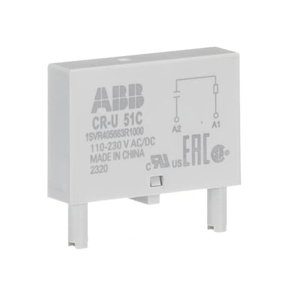 ABB CR-U 51C Pluggable module RC element, 110-230VAC/DC 1SVR405663R1000