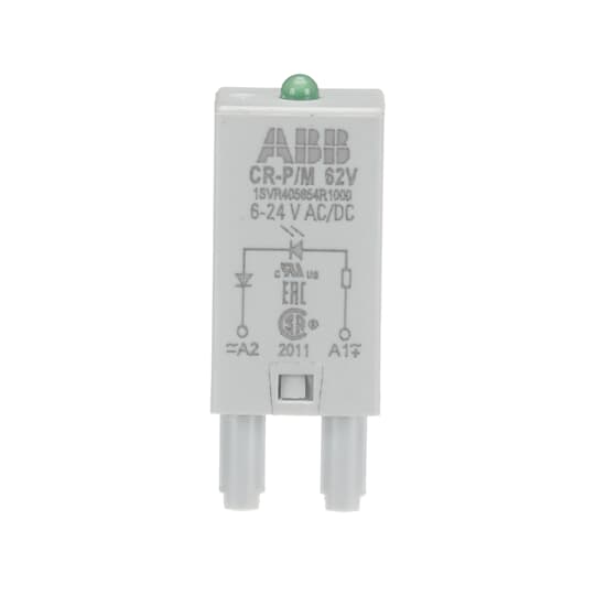 ABB CR-P/M 62V Pluggable module LED green, 6-24VAC/DC 1SVR405654R1000