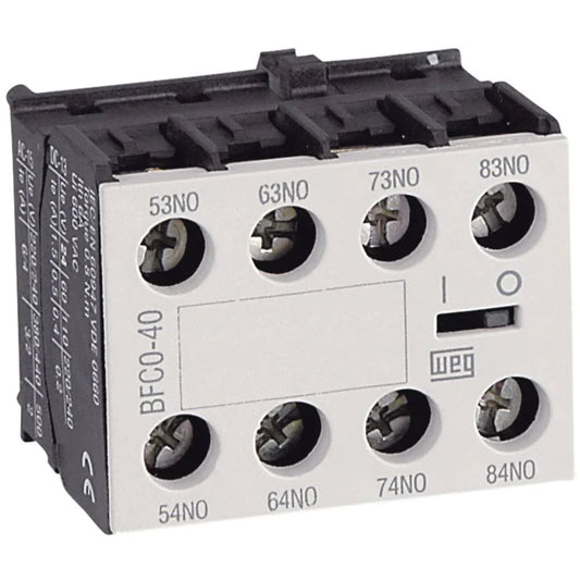 WEG CONTACTOR ACCESSORY BFB-02 EN FRONT MOUNT CWB9-125 + CAWB 2N/C EN50012 12979241