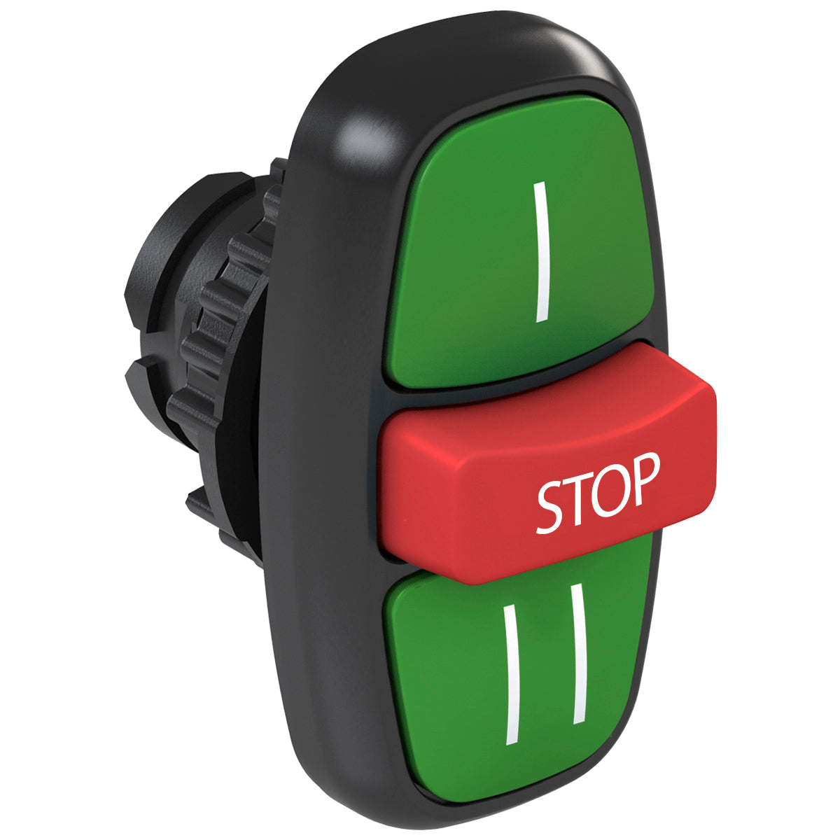 WEG PUSHBUTTON CSW2-BTF241MPR-WH TRIPLE GREEN(MARCHA) BLUE(RESET) RED(PARO) IP66 HD 13127348