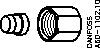 Danfoss Switches accessories, Nut And Ring For Cutt. Ring  Coupling