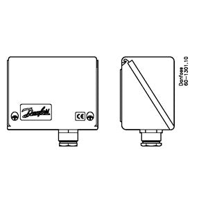 Danfoss Switches accessories, IP55 Enclosure For KP (Single)