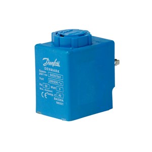 Danfoss Solenoid coil, BA230A, DIN Spade, Supply voltage [V] AC: 220 - 230, Industrial pack