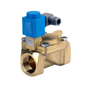 Danfoss Solenoid valve, EV220B, Function: NC, G, 1 1/2, NBR, Supply voltage [V] DC: 24.00