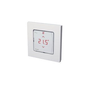 Danfoss Floor Heating Controls, Danfoss Icon, Display Room Thermostat, 230.0 V, Output voltage [V] AC: 230, Number of channels: 0, In-wall